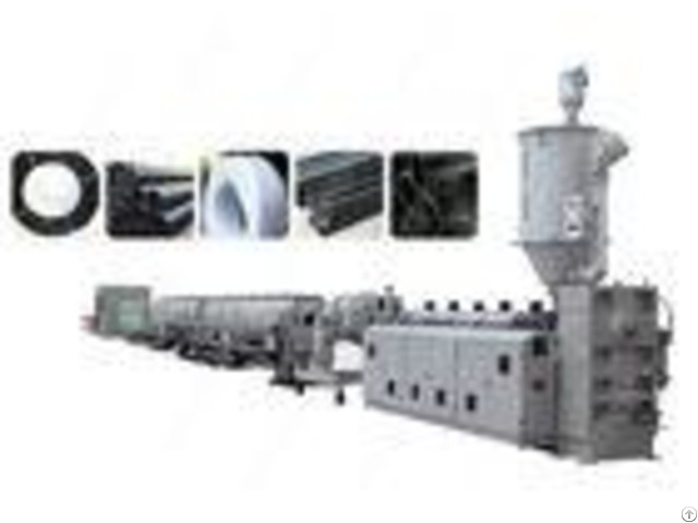 Plc Control Pe Pp Plastic Pipe Extrusion Line Single Screw Extruder Machine