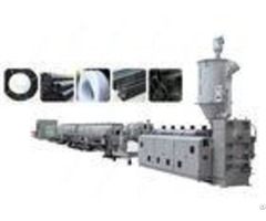 Plc Control Pe Pp Plastic Pipe Extrusion Line Single Screw Extruder Machine