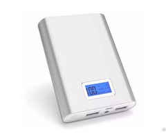 Mobile Phone Charger 10000mah Lcd Screen Power Bank 4pcs 18650 Lithium Battery Inside