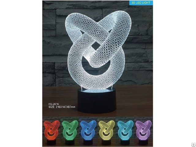 Creative Vision Usb Connect Led Table Lamp 3d Illusion Night Light