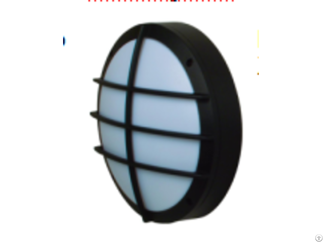 20w Round Led Bulkhead Light With Wire Guard Black Housing Aluminum From Manufacture