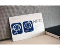 Quick Pass Plastic Nfc Rfid Card White Color With Silkscreen Printing