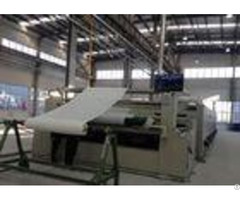 Textile Streching Heat Setting Stenter Machine Stonge Rail Plaiting Batching Fabric Exit