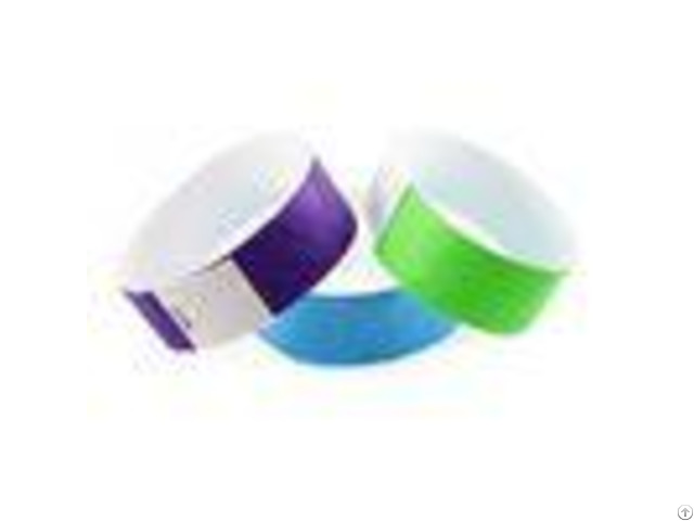 Disposable Paper Rfid Chip Wristband Waterproof Custom Logo Printing