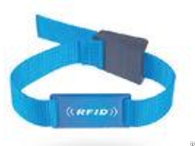 Custom Passive Rfid Chip Wristband Woven Nylon For Events Ticketing