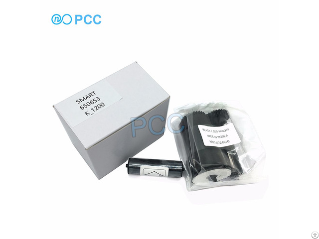 Compatible Black Printer Ribbon 650653 K 1200 Images Per Roll Smart 30 And 50 Series