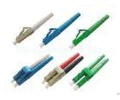 Lc Apc Upc Fiber Optic Cable Connectors Sm Mm Blue Beige With Green Color