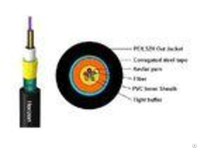 Indoor Outdoor Armored Fiber Distribution Cable With Pvc Lszh Jacket