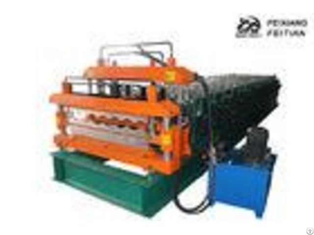 Full Automatic Double Layer Roll Forming Machine Easy Operate For Roof Panels