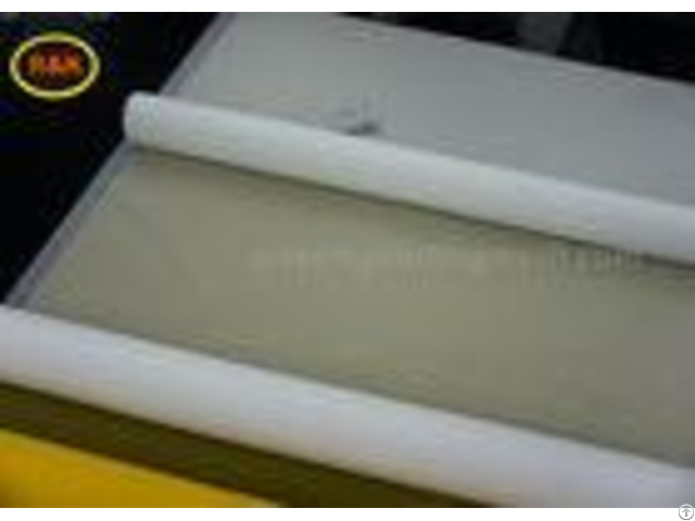 100 Percent Polyester Nylon Monofilament Screen Printing Mesh White Yellow Red Color