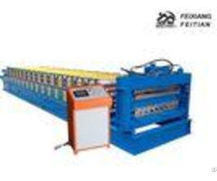 Trapezoid Double Layer Roll Forming Machine Steel Material For Roof Panel