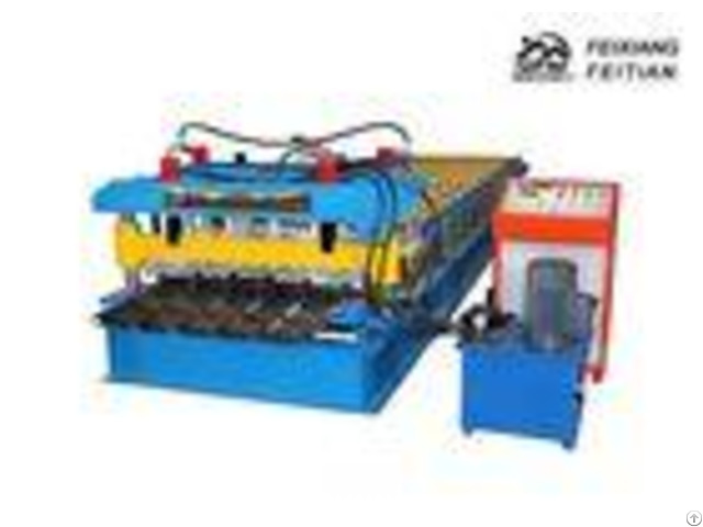 High Performance Glazed Tile Roll Forming Machine With 0 3 0 6mm Thickness