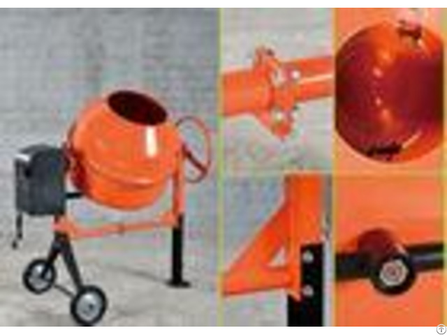 Mini Electric Concrete Mixer 120 Liters Capacity 370w Motor Power 115v 60hz