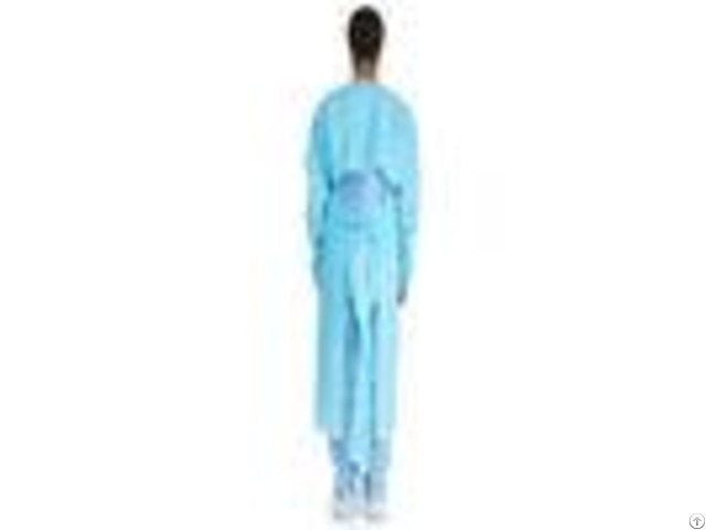 Cpe Impervious Disposable Hospital Gowns With Thumb Loop And Embossed Surface