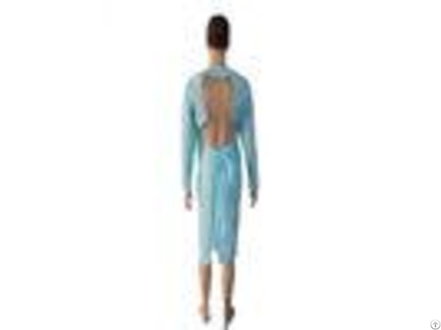 Blue Or Customized Medical Sterile Cpe Disposable Surgical Gowns For Operating Room