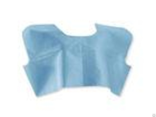 Blue L Disposable Barrier Gowns High Absorbency With Stretchable Waist Tie