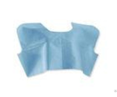 Blue L Disposable Barrier Gowns High Absorbency With Stretchable Waist Tie