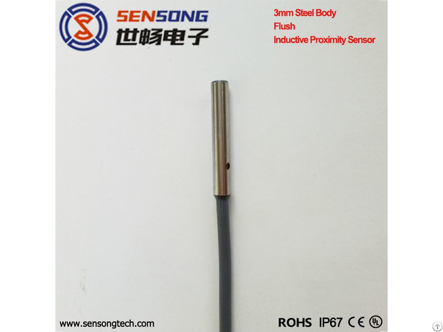 3mm Diameter Ultra Mini Stainless Steel Body Flush Inductive Proximity Sensor 10 30vdc Npn Pnp No Nc