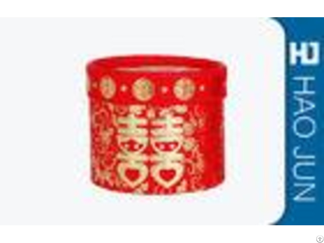 Plain Customized Recycled Round Logo Printing Red Cardboard Tubes For Packaging