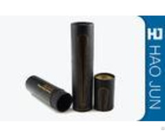 Black And White Paper Cardboard Cylinder Tubes For Wine Gift Packaging