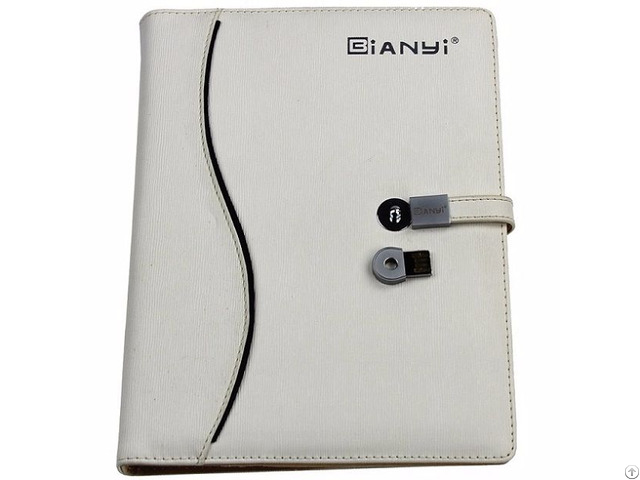 New Arrival Pu Leather Notebook With 8gb Usb Flash Drive