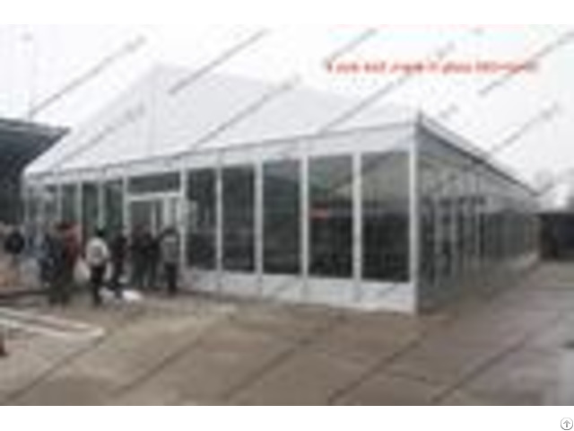 Temporary Movable Pvc Event Tent White Glass Walls Waterproof For Car Show