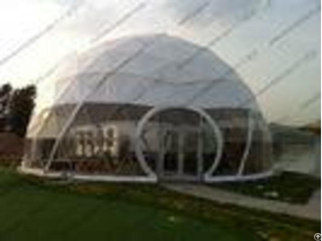 Large Aluminium Geodesic Dome Tent Pvc Professional Easy Transportation Trouble Free