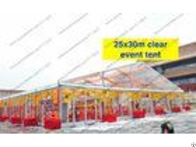Transparent Roof Clear Span Tent 20m X 30m Glass Walls For Wedding Party