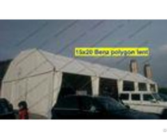 Light Weight Cover Polygon Tent 15m X 20m White Pvc Roof Mesh Window