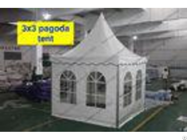 Luxury Custom High Peak Tent 3 X 3m Small Size Flame Retardant Pvc Coated