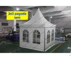 Luxury Custom High Peak Tent 3 X 3m Small Size Flame Retardant Pvc Coated