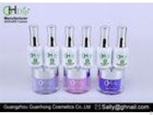 Light Weight 2 Oz Purple Color Nail Polish Dip Powder System Easy To Use