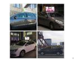 Outdoor 12v Taxi Led Screen High Resolution 1r1g1b Aluminum Frame