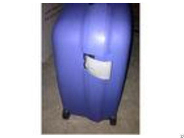 Pp Plastic Hard Case Bright Blue Suitcase Luggage Sets With Big And Universal Wheels