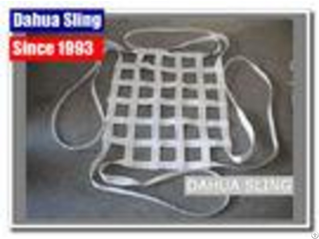 Durable White Web Cargo Net For Pickup Truck Bed 25mm 50mm Width