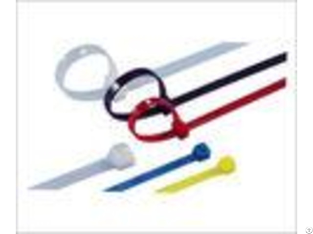 Releasable Nylon Industrial Cable Ties Multi Colored For Wire Locking