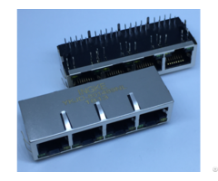 Ingke Ykjd 801489nl 100 Percent Cross J8064d648a 4 Port Through Hole Magnetic Rj45 Modular Connecto