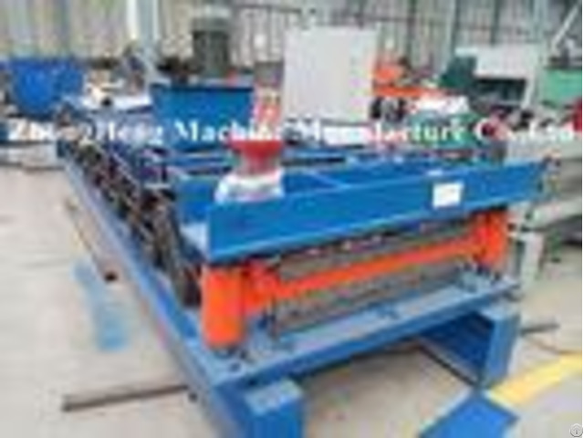 High Speed Roof Tile Roofing Sheet Roll Forming Machine With Plc Control System