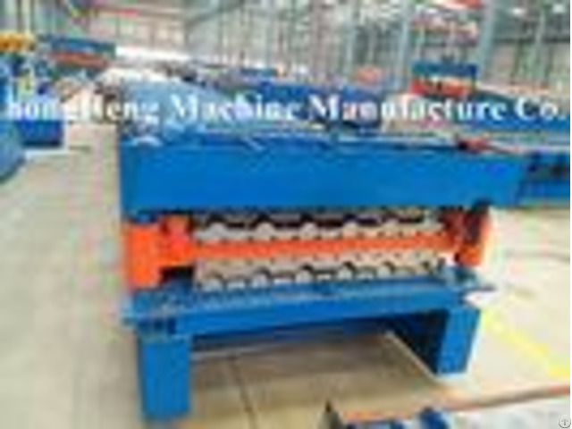 Professional Roofing Sheet Roll Forming Machine Double Chains Transmission