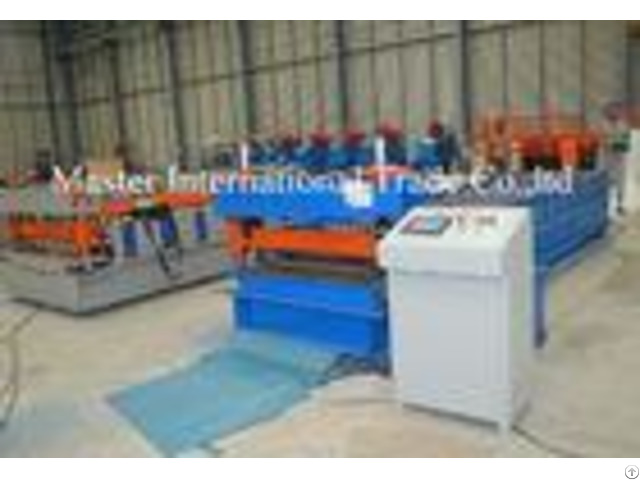 Roof Panel Corrugated Roll Forming Machine For Purlin 4kw 10 M Min Speed