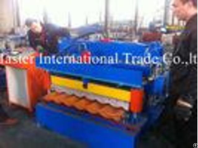 Hydraulic Control Glazed Tile Roll Forming Machine For Construction Metal Making