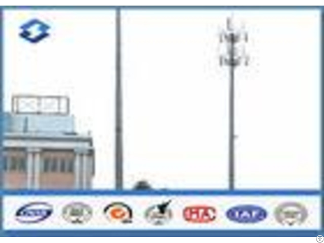 Microwave Telecommunication Electric Service Pole Hot Roll Steel Q420 Wireless Communication Tower