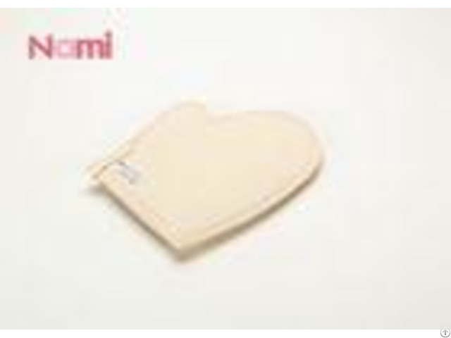 Body Cleaning Viscose Hemp Bath Mitt Oval Shape Customized Size Eco Friendly