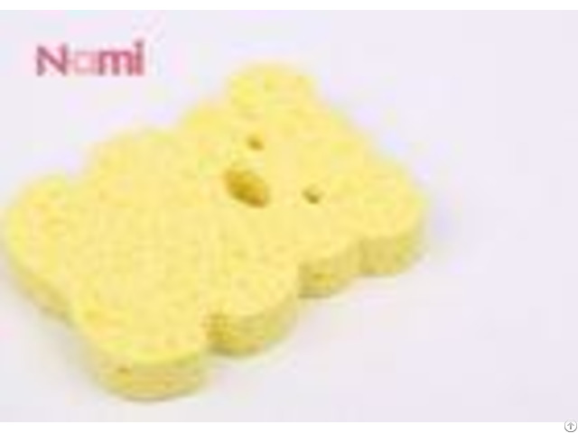 Yellow Animal Cellulose Bath Sponge Reusable Cleaning Body For Kids