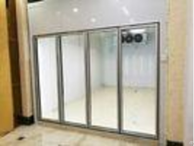 Transparent Glass Door Cold Freezer Room For Vegetable And Fruit Food Storage