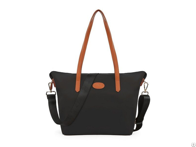 Women S Nylon Tote Waterproof Crossbody Bags With Black Adjustable Strap Beach Shoulder Handbag
