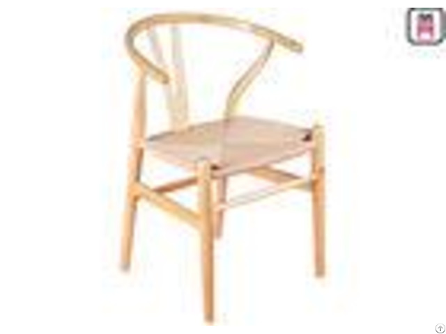 Hand Made Solid Wood Dining Room Chairs Oak Color Nordic Wishbone Y Chairwith Rope Seats