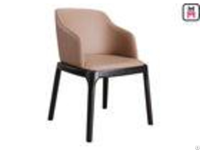 Grace Arm Padded Wood Restaurant Chairs Modern Furniture With Round Safe Corner