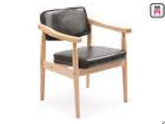 Comfortable Oak Solid Wood Restaurant Chairs Scandinavian Design Furniture