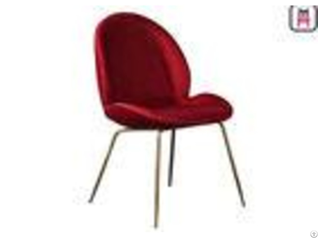 Red Blue Velvet Beetle Lounge Chair Dining Room Chairs With Metal Legs